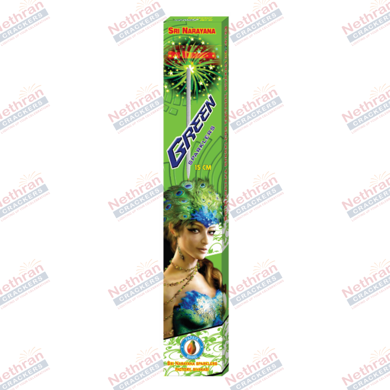 15cm Green Sparklers (10Pcs/box)